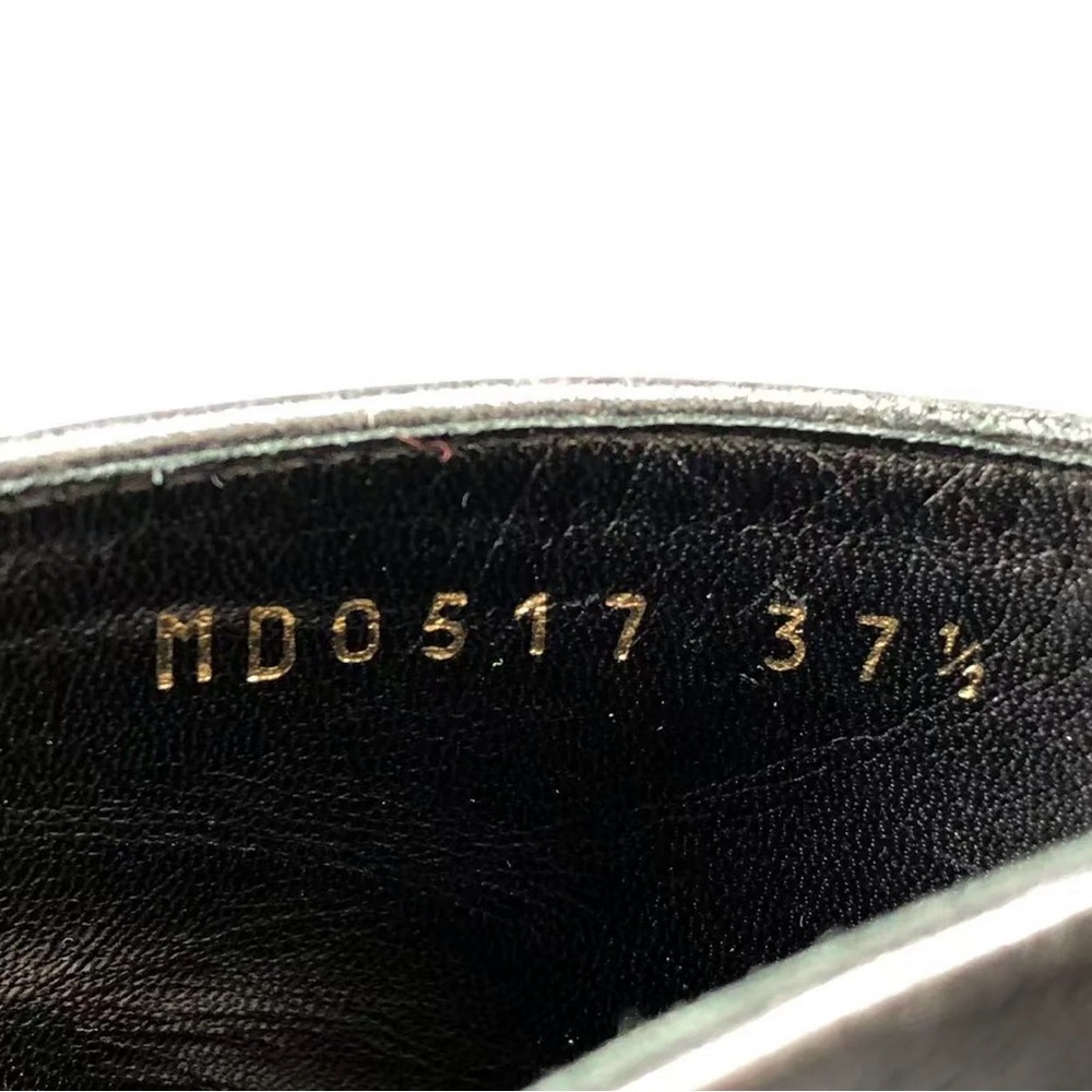 Christian Dior I-Dior Lace-Up Ankle Boots Black Leather 37.5 - Picture 7 of 9